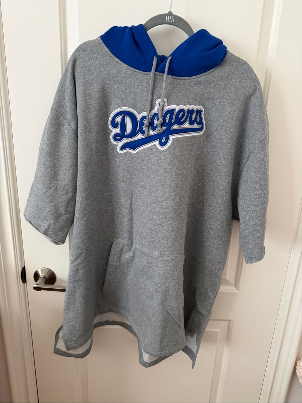 Los Angeles Dodgers Gray & Royal Blue Pullover Hoodie